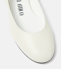 The Attico Bridal Cloe leather slingback flats