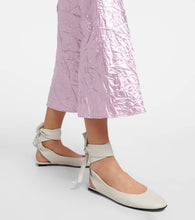 The Attico Bridal Cloe leather slingback flats