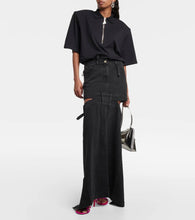 The Attico Cosmo 60 studded satin sandals