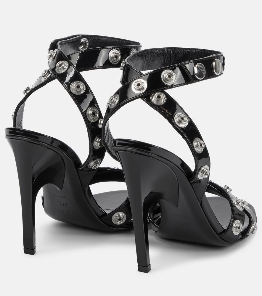The Attico Cosmo embellished patent sandals