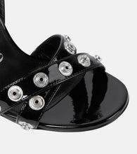 The Attico Cosmo embellished patent sandals