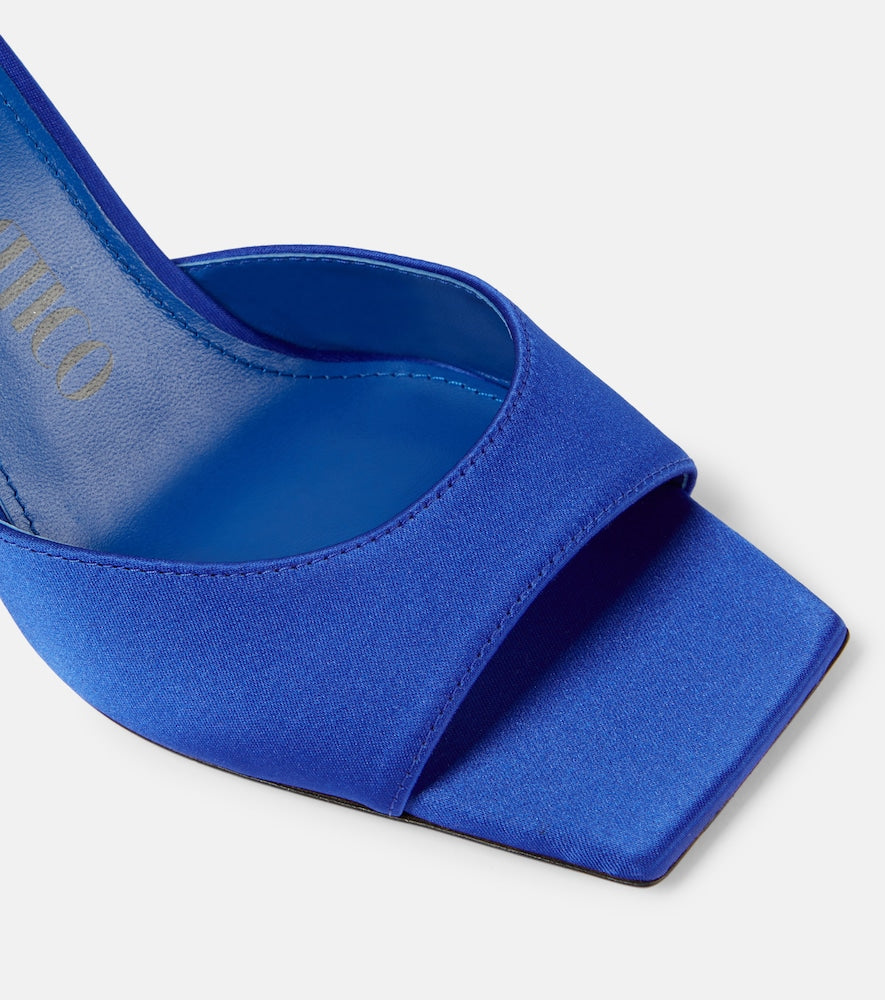 The Attico Mini Devon 85 satin mules