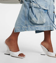 The Attico Cheope 105 leather mules