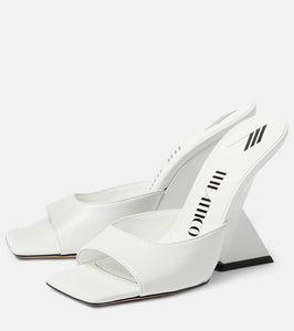 The Attico Cheope 105 leather mules