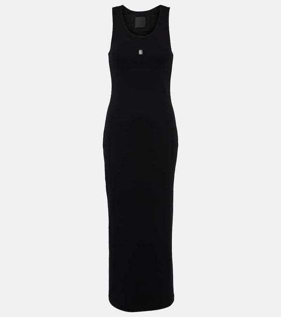Givenchy Ribbed-knit cotton jersey maxi dress