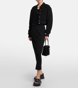 Givenchy Ribbed-knit cotton jersey maxi dress