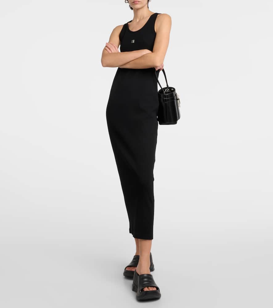 Givenchy Ribbed-knit cotton jersey maxi dress