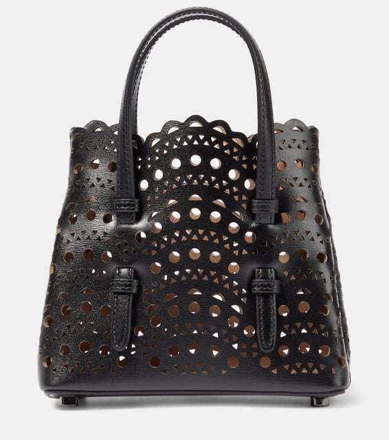 Alaia Mina 16 Vienne Wave leather tote bag. Shop Alaia Top-Handle Bags for women now.