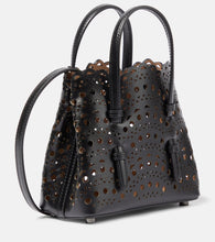 Alaia Mina 16 Vienne Wave leather tote bag