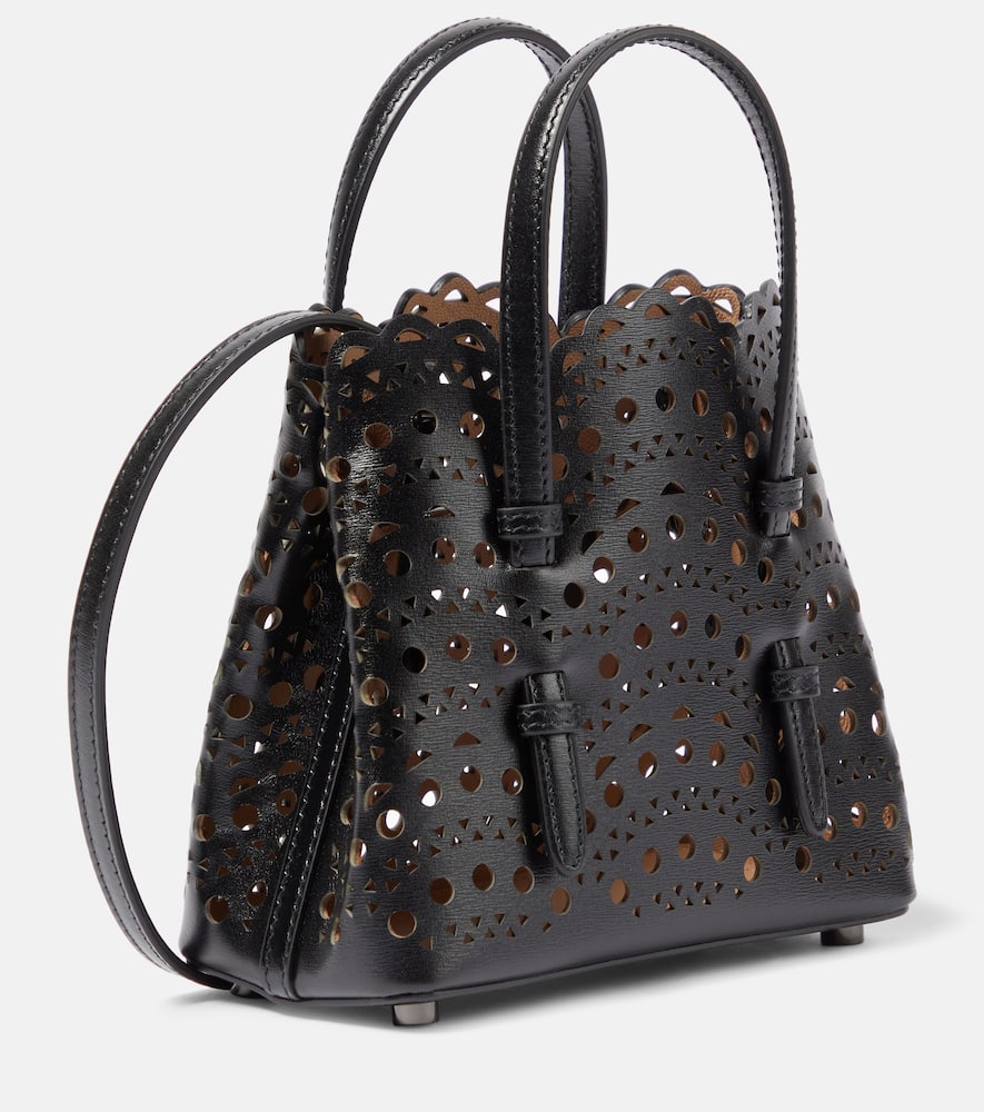 Alaia Mina 16 Vienne Wave leather tote bag