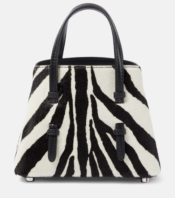 Alaia Mina 16 micro calf hair tote bag. Shop Alaia Top-Handle Bags for women now.