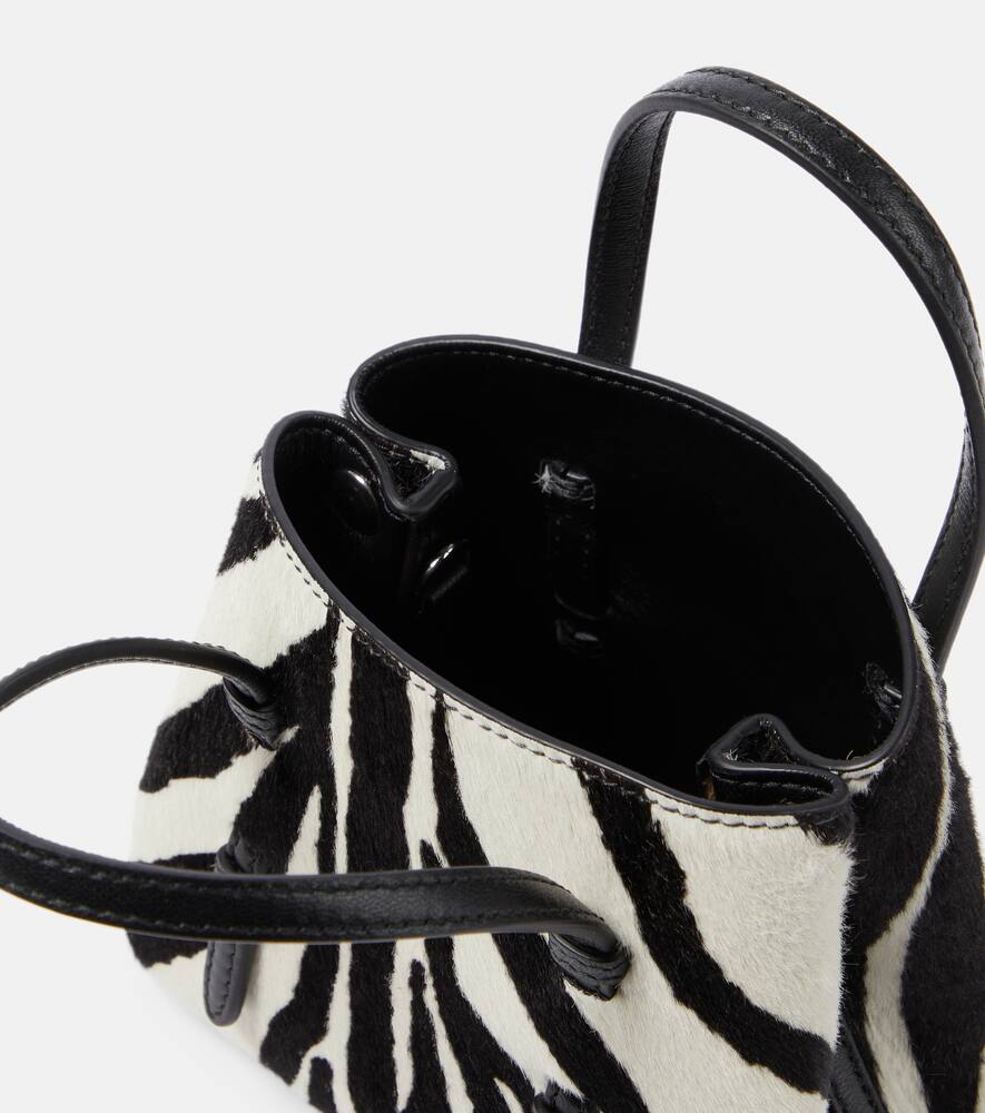 Alaia Mina 16 micro calf hair tote bag