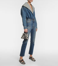 Alaia Mina 16 micro calf hair tote bag