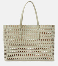 Alaia Mina 44 Vienne Wave leather tote bag. Shop Alaia Tote Bags for women now.