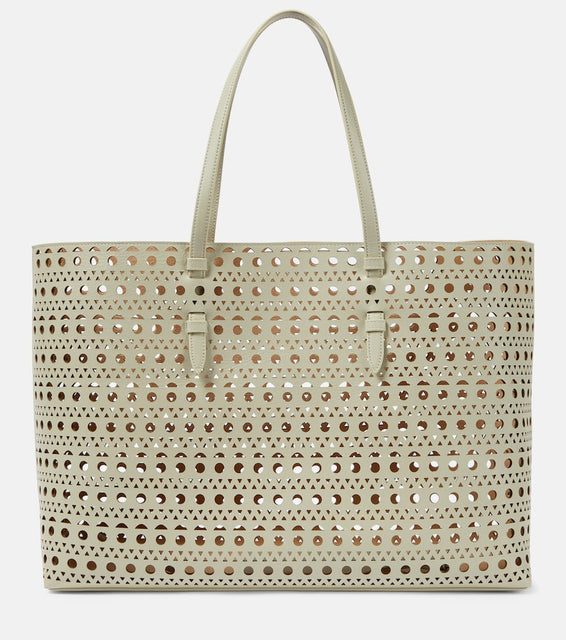 Alaia Mina 44 Vienne Wave leather tote bag. Shop Alaia Tote Bags for women now.