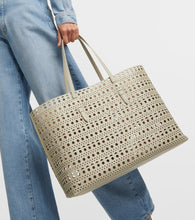 Alaia Mina 44 Vienne Wave leather tote bag