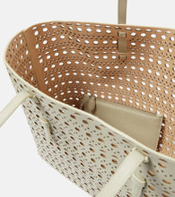 Alaia Mina 44 Vienne Wave leather tote bag