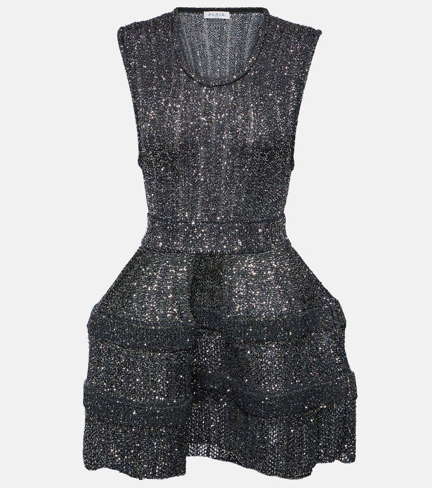 Alaia Sequined minidress. Alaia亮片迷你连衣裙