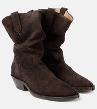 Maison Margiela Tabi suede cowboy boots
