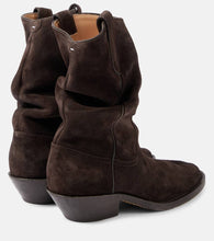 Maison Margiela Tabi suede cowboy boots