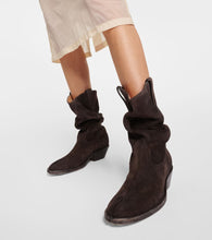 Maison Margiela Tabi suede cowboy boots