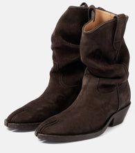 Maison Margiela Tabi suede cowboy boots