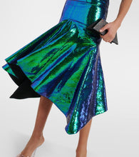 Alexandre Vauthier Sequined fishtail midi dress