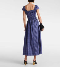 Altuzarra Ruched cotton-blend midi dress