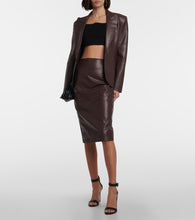 Norma Kamali Faux leather blazer