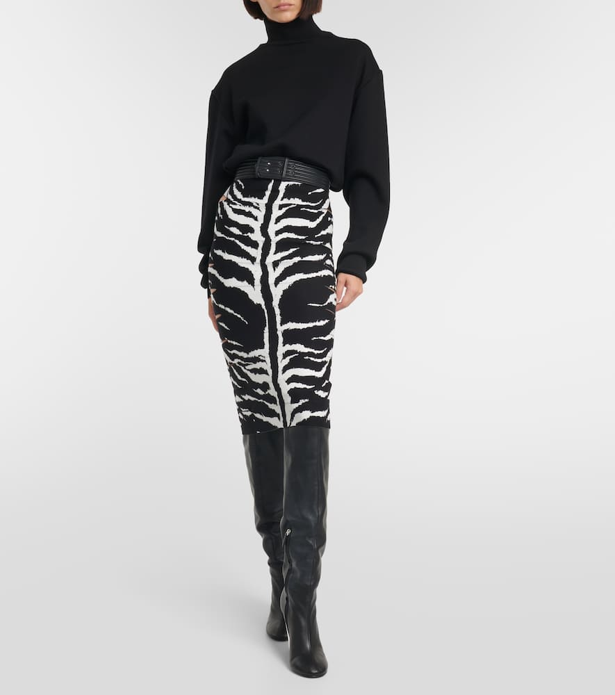 Alaia Leather knee-high boots