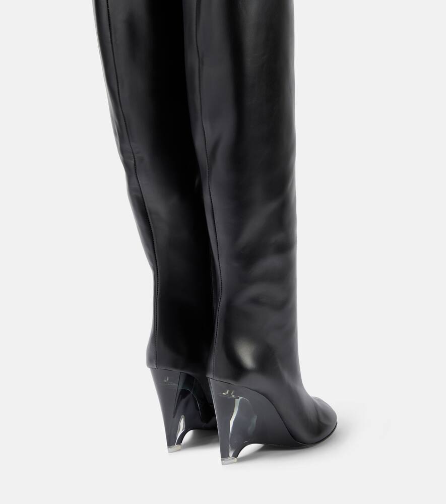 Alaia Leather knee-high boots