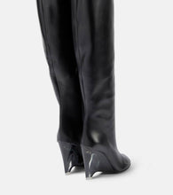 Alaia Leather knee-high boots