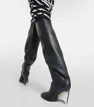 Alaia Leather knee-high boots