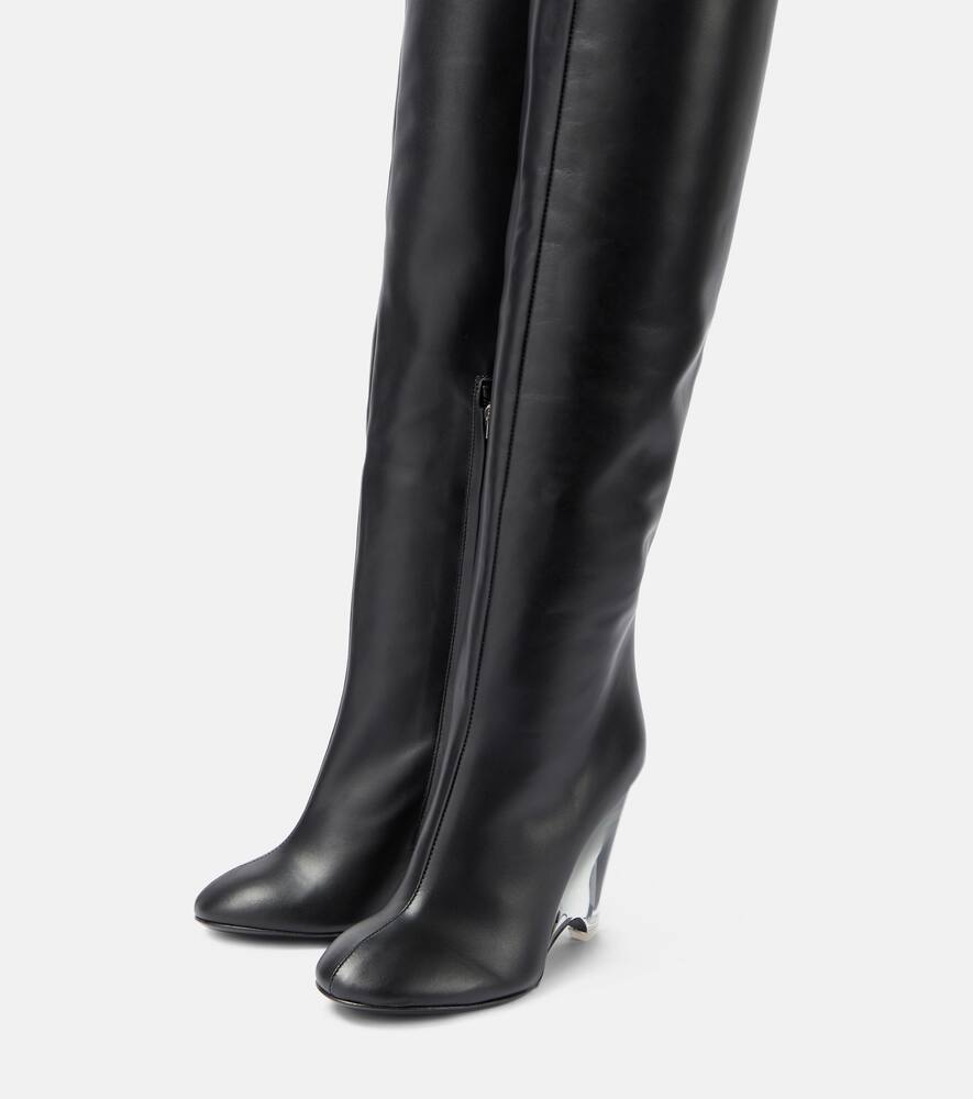 Alaia Leather knee-high boots