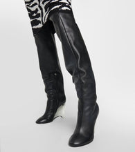 Alaia Leather knee-high boots