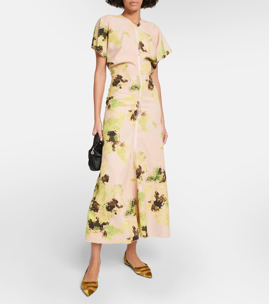 Jimmy Choo Love velvet-trimmed ballet flats