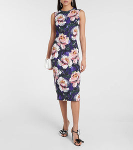 Dolce&Gabbana Floral-appliqu√É¬© patent leather sandals