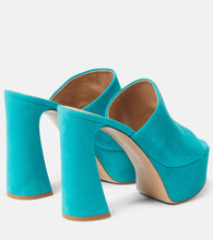 Gianvito Rossi Holly suede platform mules