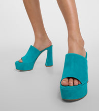 Gianvito Rossi Holly suede platform mules