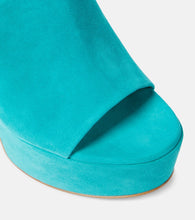 Gianvito Rossi Holly suede platform mules