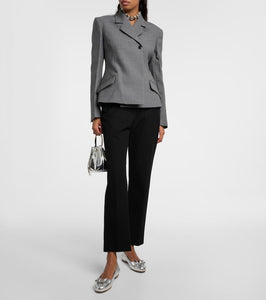 Ferragamo Vara metallic leather ballet flats