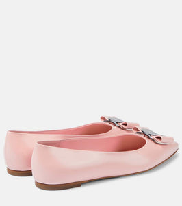 Ferragamo Zea leather ballet flats
