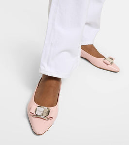 Ferragamo Zea leather ballet flats