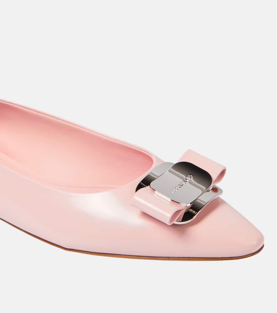 Ferragamo Zea leather ballet flats