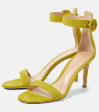 Gianvito Rossi Portofino 85 suede sandals
