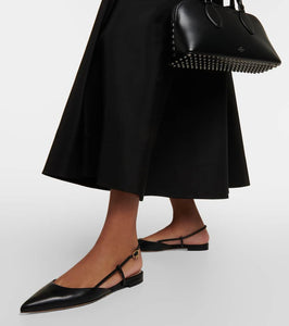 Gianvito Rossi Ascent 05 leather slingback flats