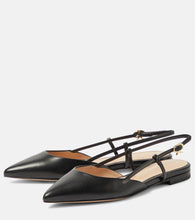 Gianvito Rossi Ascent 05 leather slingback flats