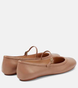 Gianvito Rossi Carla leather ballet flats