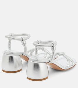 Gianvito Rossi Cassis metallic leather sandals