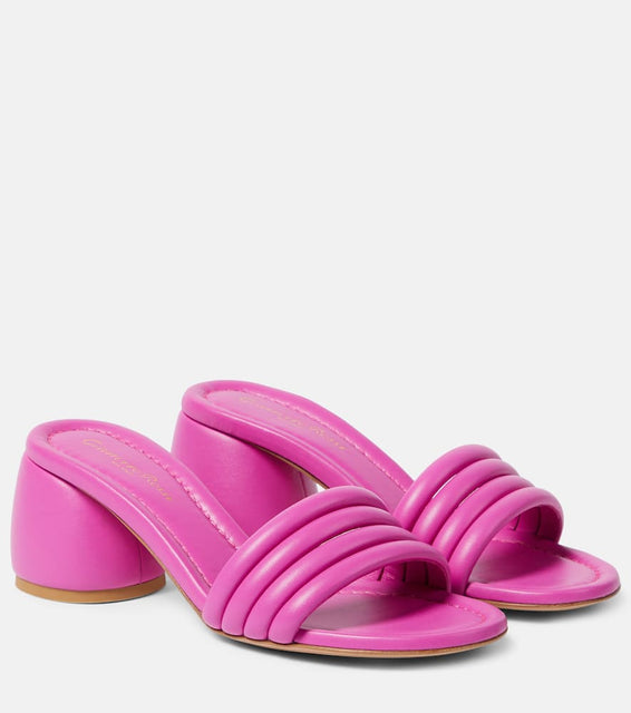 Gianvito Rossi Malou leather mules